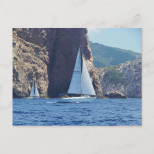 Carte Postale La Voile Le Long De La Côte Sardaigne