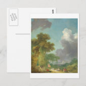 Carte Postale La voilure de Jean-Honore Fragonard (Devant / Derrière)