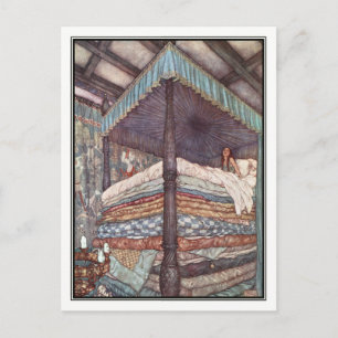 Carte Postale La vraie princesse par Edmund Dulac
