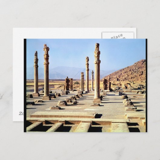 Carte Postale La vue générale de l'Apadana a fondé c.518 AVANT (Devant / Derrière)