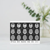 Carte Postale La zone 25 m'a fait le faire. (Debout devant)