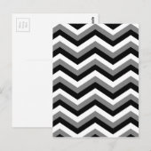 Carte Postale LA ZONE GRIE (un design zig zag) ~ (Devant / Derrière)