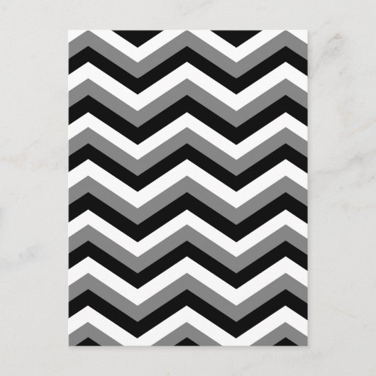 Carte Postale LA ZONE GRIE (un design zig zag) ~ (Devant)
