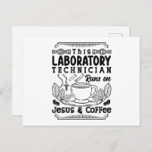 Carte Postale Lab Laboratory Technician Chemist Lab Tech (Devant / Derrière)