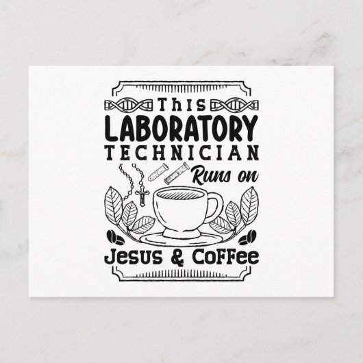 Carte Postale Lab Laboratory Technician Chemist Lab Tech (Devant)