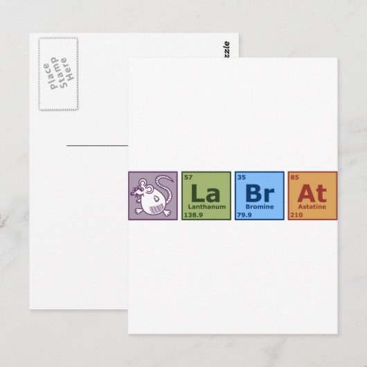 Carte Postale Lab Rat (Devant / Derrière)