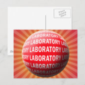 CARTE POSTALE LAB SPHERE 'O SANG - LOGO DE LABORATOIRE (Devant / Derrière)