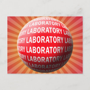 CARTE POSTALE LAB SPHERE 'O SANG - LOGO DE LABORATOIRE