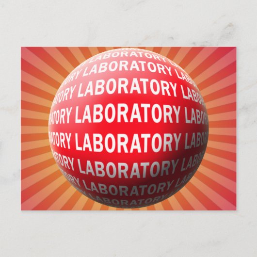 CARTE POSTALE LAB SPHERE 'O SANG - LOGO DE LABORATOIRE (Devant)
