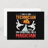 Carte Postale Lab Tech I Am A Lab Technicien Laboratoire Science (Devant / Derrière)