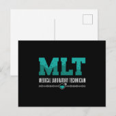 Carte Postale Lab Tech MLT Technicien de laboratoire Médicale Sc (Devant / Derrière)