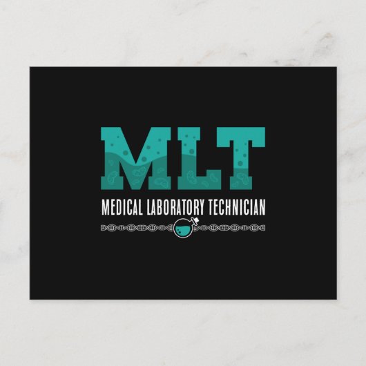 Carte Postale Lab Tech MLT Technicien de laboratoire Médicale Sc (Devant)