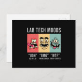 Carte Postale Lab Tech Moods Laboratoire Science Technicien Cade (Devant / Derrière)