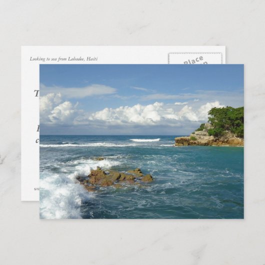 Carte Postale Labadee Seascape Custom (Devant / Derrière)