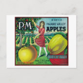Carte Postale Label Apple Crate P.M. Watsonville, CA (Devant)