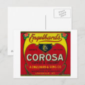Carte Postale Label de café EngelhardLouisville, KY (Devant / Derrière)