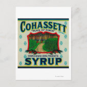 Carte Postale Label de sirop Cohassett Cairo, GA (Devant)