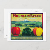 Carte Postale Label Mountain Apple Crate Hood River, OU (Devant / Derrière)