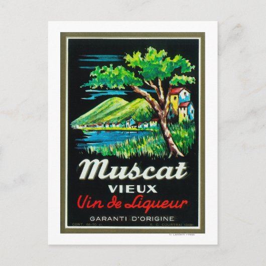 Carte Postale Label Vieux MuscatEurope (Devant)