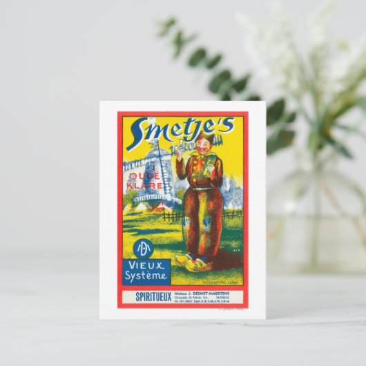 Carte Postale Label Vin de SmetjeEurope (Debout devant)