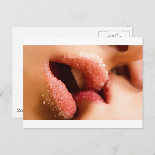 Carte Postale Lábios doces - Lèvres à sucre (Devant / Derrière)