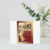 Carte Postale LaBoheme ~ Opéra Puccini 1896 avec Arrière - plan (Debout devant)