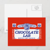 Carte Postale Laboratoire de chocolat (Devant / Derrière)
