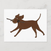 Carte Postale Laboratoire de chocolat LR avec bâton (Devant)