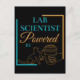 CARTE POSTALE LABORATOIRE SCIENTIFIQUE POWERESSÉ PAR CATS ET CAF