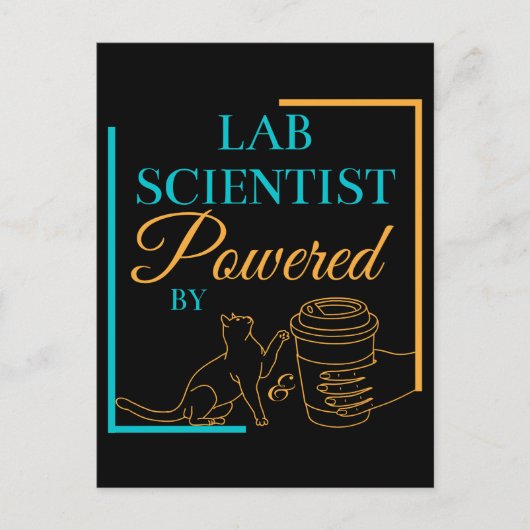 CARTE POSTALE LABORATOIRE SCIENTIFIQUE POWERESSÉ PAR CATS ET CAF (Devant)