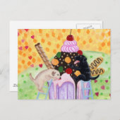 Carte Postale Laboratoires de crème glacée (Devant / Derrière)