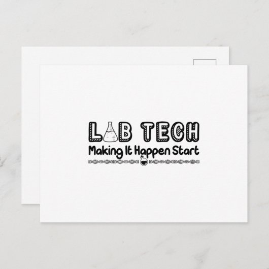 Carte Postale Laboratory Technician Lab Tech Making It (Devant / Derrière)