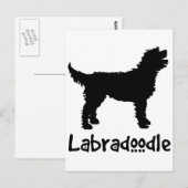 Carte Postale Labradoodle avec texte Cool (Devant / Derrière)