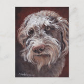 Carte postale Labradoodle Dog Art (Devant)