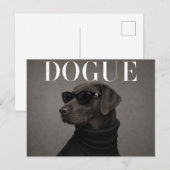 Carte Postale Labrador chocolat de luxe (Devant / Derrière)