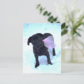 Carte postale Labrador Fairy Neige (Debout devant)