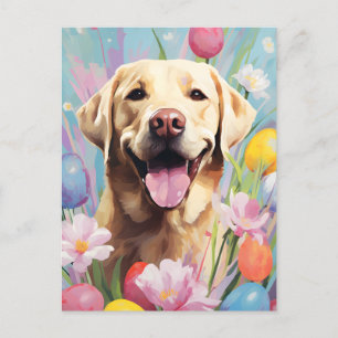 Carte Postale Labrador Joyeux Pâques
