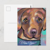 CARTE POSTALE LABRADOR RETRIEVER            (Devant / Derrière)