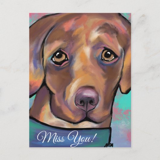 CARTE POSTALE LABRADOR RETRIEVER            (Devant)