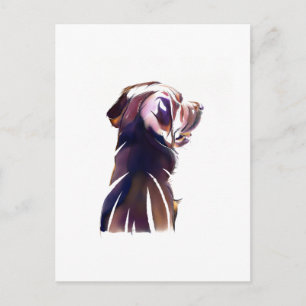 Carte postale Labrador Retriever – Cadeau pour ama