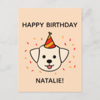 Labrador Retriever Chien | Orange voeux d'annivers