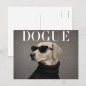 Carte Postale Labrador Retriever de luxe (Devant / Derrière)