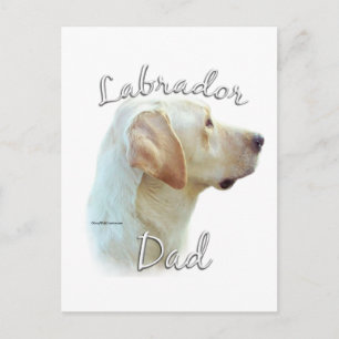 Carte Postale Labrador Retriever (jaune) Papa 2