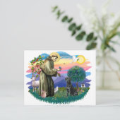 Carte Postale Labrador Retriever (noir) (Debout devant)