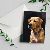 Carte Postale Labrador Retriever | Peinture de chien animal de c