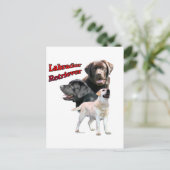 Carte Postale Labrador Retriever Trio 2 (Debout devant)