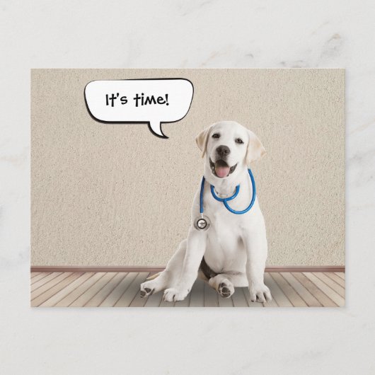 Carte Postale Labrador Retriever Wistéthoscope (Devant)