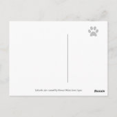 Carte Postale Labradors sur lit King Size (Dos)