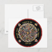 Carte Postale Labrynth-"L'amour est au coeur de toutes choses vr (Devant / Derrière)