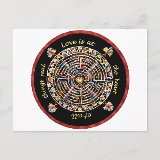 Carte Postale Labrynth-"L'amour est au coeur de toutes choses vr (Devant)